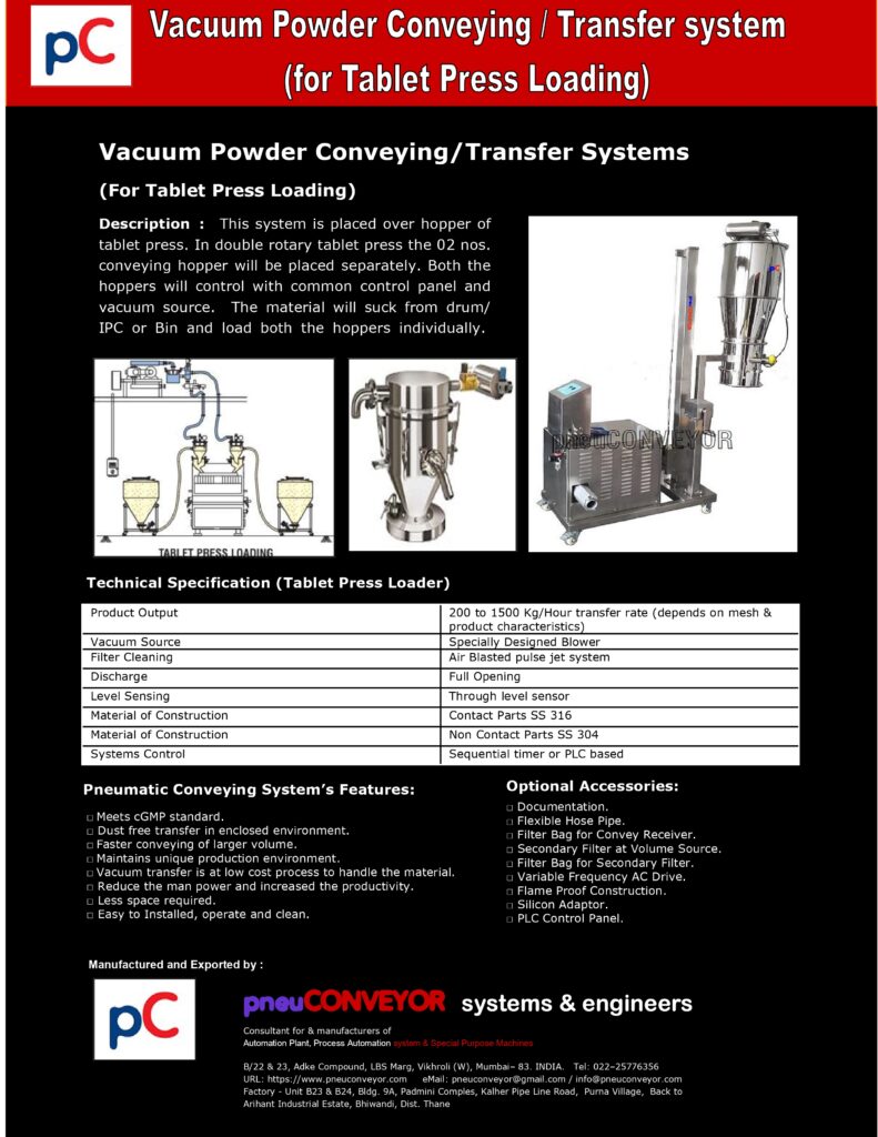 Pharma powder transfer system